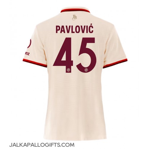 Bayern Munich Aleksandar Pavlovic #45 Kolmaspaita Naiset 2024-25 Lyhythihainen